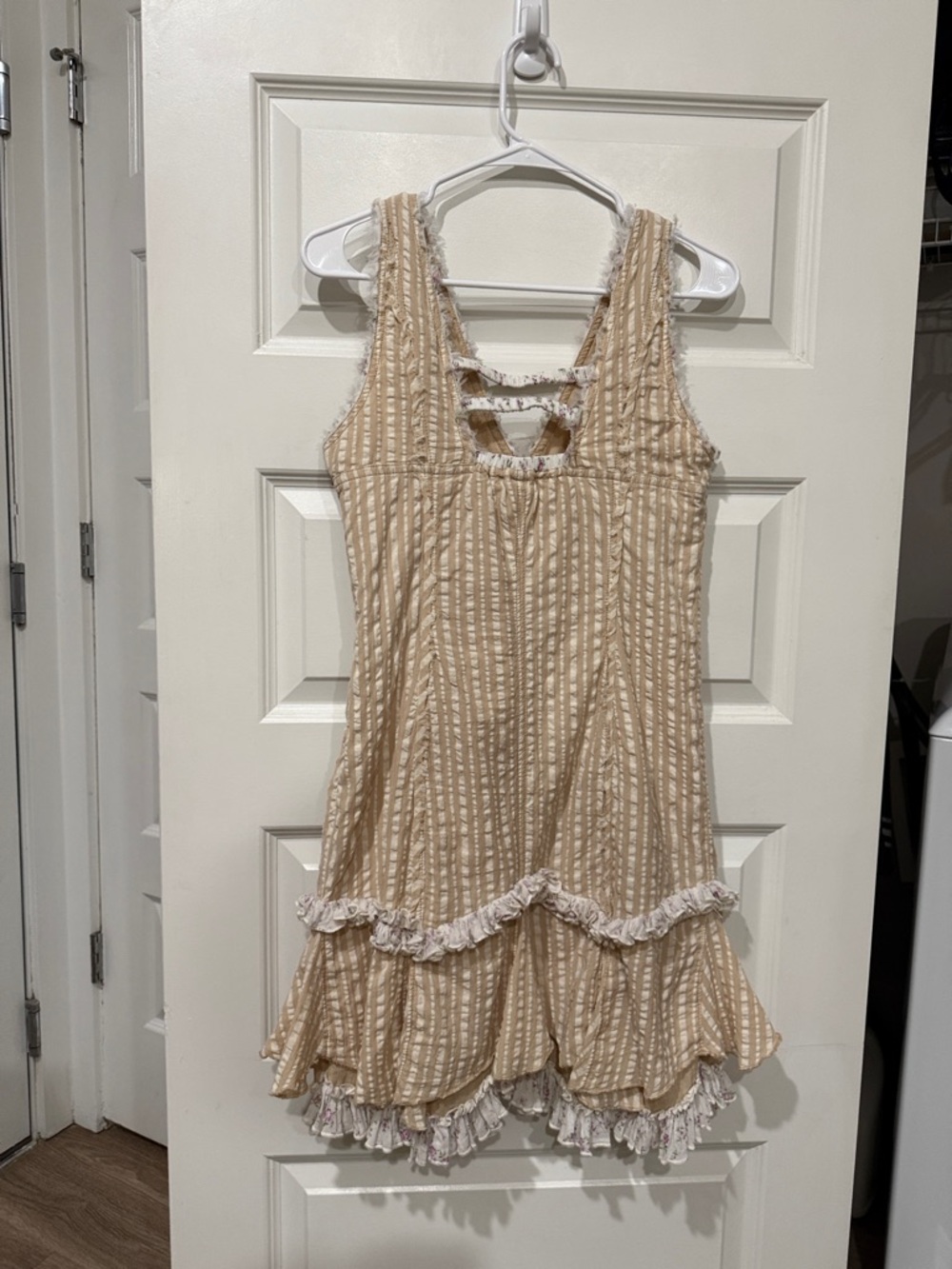 Pilcro V-Neck Ruffle Mini Dress - Picture 6 of 8
